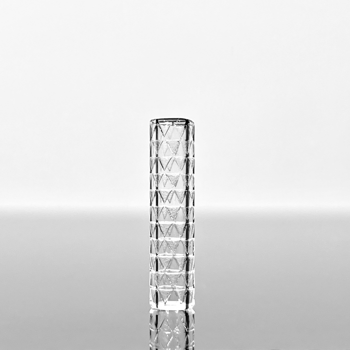 Sandblasted Quartz Art Pillars - Black Market Glass